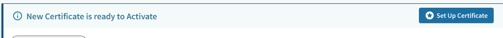 Set Up Certificate