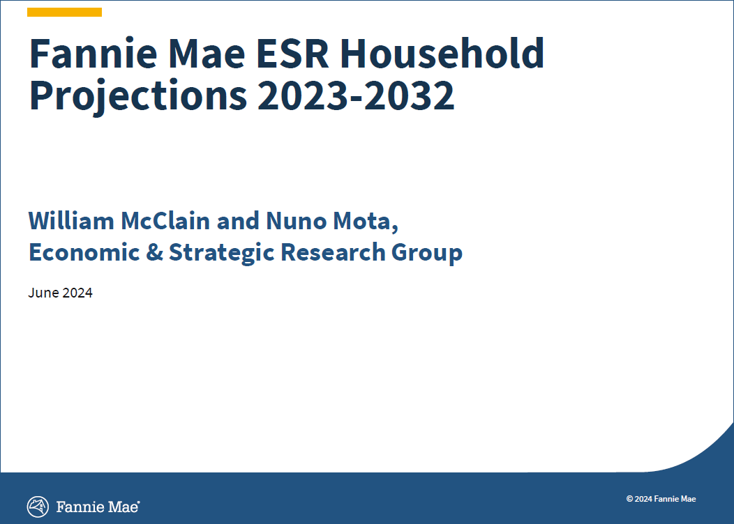Fannie Mae ESR Household Projections 2023-2032