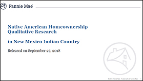Full Study Findings: Native American Homeownership