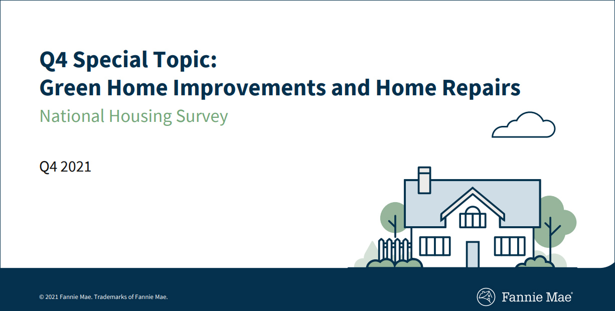 Q4 2021 Special Topic: Green Home Improvements and Home Repairs